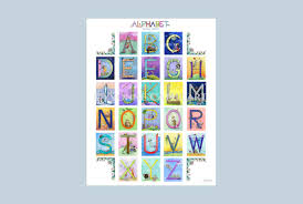 Business plans aren't just about the written word; Alphabet Chart Poster Yvonne Cathcart