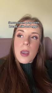 What do you stock up on? #fyp #snow #storm #bread #milk #eggs #prepared