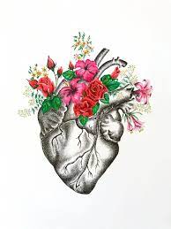 Сердце с цветами