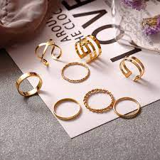Maybe you would like to learn more about one of these? 17km 8 Pcs Set Simple Design Round Gold Color Rings Set For Women Handmade Geometry Finger Ring Set Female Jewelry Gifts Rings Aliexpress