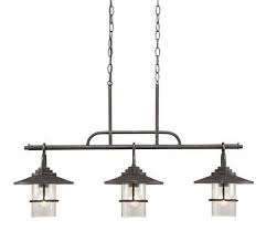 Rustic With Seeded Glass Bronze 3 Light Island Pendant Light Ebay Island Pendant Lights Kitchen Island Lighting Indoor Lighting