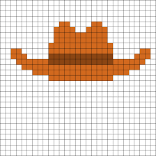 Cowboy Hat 2 By Kknight427 On Kandi Patterns Brick Stitch Earrings Cross Stitch Designs Bobble Crochet