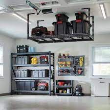 Garage Overhead Storage Garage Racks The Home Depot In 2020 Diy Garage Storage Garage Storage Garage Storage Solutions