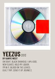 Minimalist Music Poster In 2020 Minimalist Music Yeezus Album Cover Music Poster Design