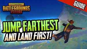Guide To Jump Farthest Land First In Pubg Mobile Youtube