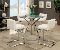 Pin By Savvy Discount Furniture On Ultra Modern Dining Counter Height Dining Table Set Counter Height Dining Table Contemporary Dining Room Sets