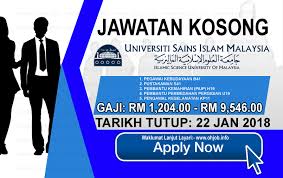 Explore tweets of jawatan kosong @jawatannkosong on twitter. Jawatan Kosong Universiti Sains Islam Malaysia Usim 22 Januari 2018 Jawatan Kosong Kerajaan Swasta Terkini Malaysia 2021 2022