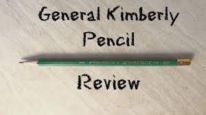 Cedar wood casings sharpen easily. General S Kimberly Hb Drawing Pencil Review Youtube