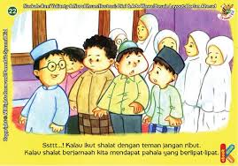  Shalat Berjamaah Bersama Teman Di Masjid Buku Anak Teman Pengikut