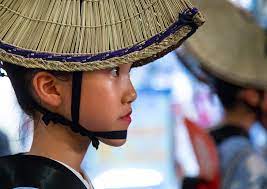 Japanese Child With Straw Hat During The Koenji Awaodori D Flickr