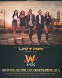 W radio colombia is a news/talk/adult contemporary colombian radio network, part of caracol radio. Promocion La Hora Del Regreso W Radio Colombia 2011 Radio Promocion Television