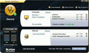 Symantec Norton Antivirus 20175 Users Antispyware Internet Settings Norton Antivirus