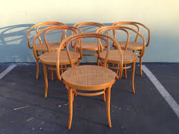 6 Stendig Thonet Bentwood Chairs No B9 Dining Chair Wood Cane Vintage Seating Mid Century Modern V Modern Vintage Furniture Bentwood Chairs Wood Dining Chairs