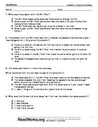 Read book readworks answer keys. 3rd Grade Reading Comprehension Passage And Question Set By Readworks