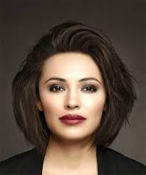 Bob hairstyles with bangs are often used by celebrities, because the bob hair will make the total look so chic and so gorgeous when they have proper. Medium Straight Dark Brunette Bob Haircut