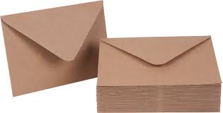 Kuvert oder in der schweiz couvert, veraltet enveloppe) ist die versandverpackung eines briefes. Briefumschlage Kraftpapier Vbs Hobby Bastelshop