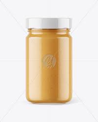 Clear Glass Jar With Ghee Clarified Butter Mockup In Jar Mockups On Yellow Images Object Mockups