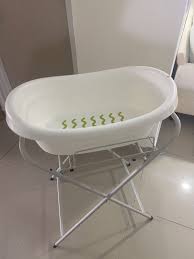Baby bathtub malaysia price, harga; Baby Bath Tub Stand With Ikea Bath Tub Included Babies Kids Others On Carousell