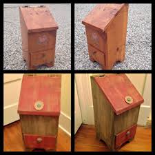 Taters is hand routered on the lid, and onions is hand routered on the onion drawer. Before And After Of An Old Potato Onion Bin I Redid Rockinskbrand Furniture Makeover Diy Homemade Tables Furniture Diy