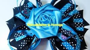 Estos lazos para niñas pueden servir para hacer colitas, ganchitos, cintillos y más, para decorar el cabello de las princesas de la casa. Como Hacer Lazos Para Ninas Flores De Liston How To Make A Big Girl Boutique Hair