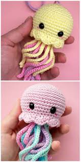Last august, tonia from the periwinkle knitting cafe asked me to design a couple of crochet patterns for her sea life. Crochet Jellyfish Pattern Ideas You Ll Love The Whoot