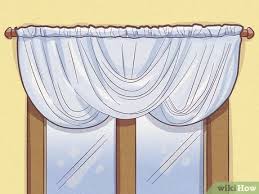 Maybe you're looking to keep your utility costs down or block out the light, why not look at our thermal back curtains, insulated curtains or lined curtains. How To Hang A Curtain Swag 15 Steps With Pictures Wikihow