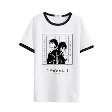 Anime Couple Love T Shirt Sd00780 Japanese Tshirt Japanese Shirt Love T Shirt