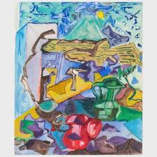 Barbara Poe Levee (1922-2013): Untitled sold at auction