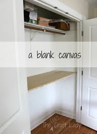 May 4, 2011 by candace leave a comment. Home Office In A Closet How To Make The Most Of A Little Bit Of Space The Crazy Craft Lady