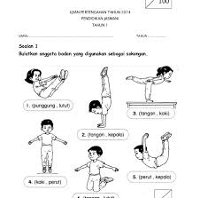 02 modul pengajaran pend kesihatan thn 1 azihan. Contoh Soalan Pj Tahun 1 Kssr Soalan Bo