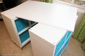 You also never have to fold them. Make A Counter Height Craft Table From 2 Shelves A Table Top And 8 Legs Make It And Love It
