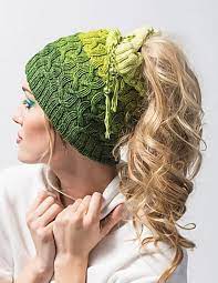 Knitting Pattern For Cabled Messy Bun Hat Ponytail Hat Knitting Pattern Ponytail Hat Knitted Hats
