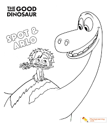 You are better to support them with the dinosaur coloring pages. The Good Dinosaur Arlo And Spot Coloring Page 03 Free The Good Dinosaur Arlo And Spot Coloring Page