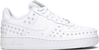 Wmns Air Force 1 Low Star Studded Nike Ar0639 100 Goat Sneakers Star Studs Air Force