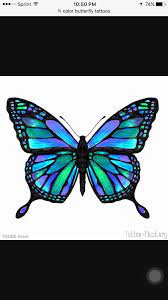 Butterfly Tattoo Idea Blue Purple Unique Butterfly Tattoos Colorful Butterfly Tattoo Blue Butterfly Tattoo