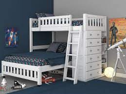 Beautifully made and incredibly versatile, our mission twin over full staircase bunk bed with 3 drawers in honey finish is the perfect combination for your bedroom. Discovery World Furniture White Twin Over Full Loft Bed
