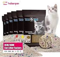 OEM ODM Control de Olores 0.5-4mm Arena para Gatos de Bentonita en Forma de  Bola