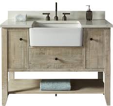 Check out some of the best rustic sink vanities for your bathroom at farmhouse. Single Bathroom Vanity With Farmhouse Sink Artcomcrea