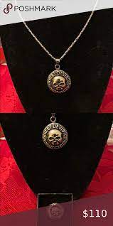 Men S Bundle Hd Willie G Skull Necklace Ring Skull Necklace Mens Accessories Jewelry Harley Davidson Accessories
