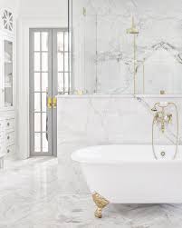 A mixture of marble tile and concrete lend an industrial air to the otherwise old fashioned bathroom, while black and white tiling keeps things on the nouveau vintage side. 10 Gorgeous Way To Use White Marble Tile For Bathroom Cement Tiles In Stock By Original Mission Tile