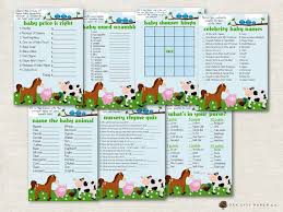 Farm Animal Baby Shower Games Barnyard Animal Baby Shower Games Farm Baby Shower Games Ba Farm Baby Shower Animal Baby Shower Theme Animal Baby Shower Games