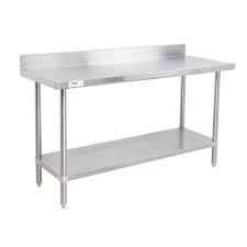 Regency 30 X 60 16 Gauge Stainless Steel Commercial Work Table With 4 Backsplash And Undershelf Stainless Steel Work Table Stainless Steel Table Steel Table