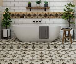 Shop our collection of black mosaic tile in a variety of patterns, materials and finishes. Metropolis Star Black Wall And Floor Tiles 450x450 Tiles From Tile Mountain