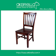 Ic Mekanlar Icin Akbrella Ceviz Rengi Ahsap Sandalyeler Sandalye Ic Mekanlar Restoran