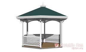 402 Gazebo Set B 3d Sketchup Model Free Download Gazebo Sketchup Model Architectural Elements