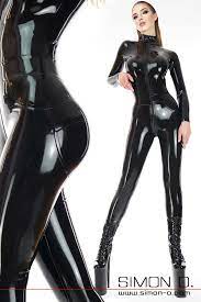 Latex overall with push up effect - skin tight perfect fit