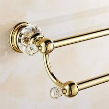 Maybe you would like to learn more about one of these? Bigbig Home Gold Finish Double Towel Bar 62 Cm With Crystal Ball Decoration European Style Metal Alloy Bathroom Towel Rack Shelf Wall Mount Buy Online In Angola At Angola Desertcart Com Productid 184125517