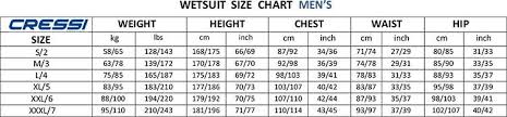 34 reasonable mares wetsuit sizing chart