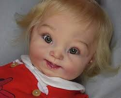 Mary Jo Reborn Toddler Vinyl Doll Kit with Down Syndrome by Doris Moyers  Hornbogen 22-23"