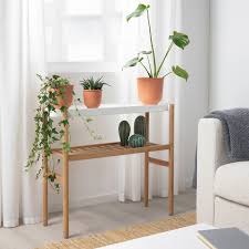 Satsumas Soporte P Plantas Bambu Blanco Ikea Zimmerpflanzen Dekor Pflanzenregale Schlafzimmer Pflanzen